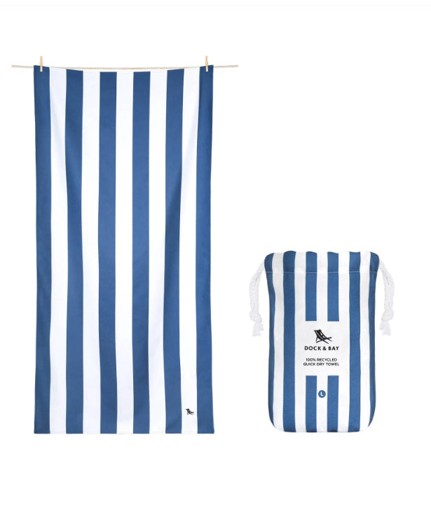 Kids Quick Dry Towel-Whitsunday Blue