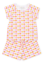 Emery Girls' Short Set - Preppy Pumpkins Bright