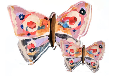 Lavender Haze Acrylic Butterfly Block
