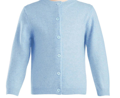 Baby Blue Cashmere Cardigan-RRHCGCA70BL : 4Y,6Y