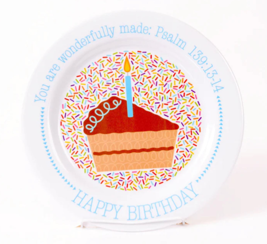 Fruit-Full Kids Melamine Plate-Happy Birthday
