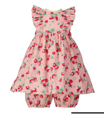Strawberry Sundress & Bloomers