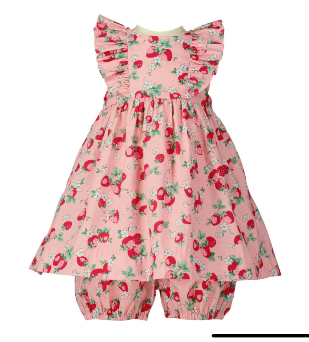 Strawberry Sundress & Bloomers