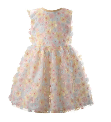 Flutter Flower Organza Party Dress