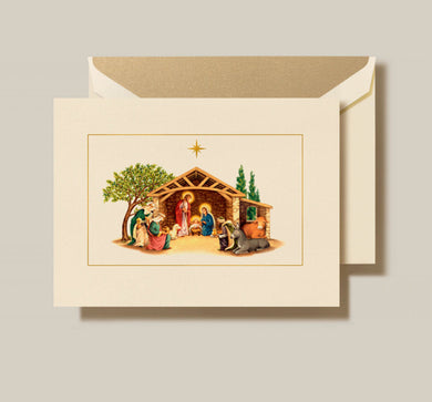 10 Foil Stamped Christmas Cards