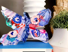 Blue and Pink Acrylic Butterfly Block