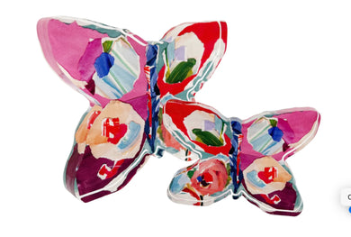 Red Butterfly Acrylic Block
