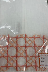 Cane Tip Towel Coral