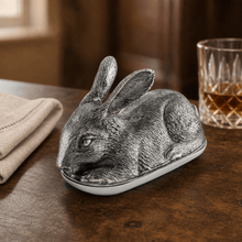 Pewter Rabbit Butter Dish