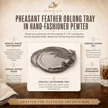 Pheasant Feather Oblong Tray