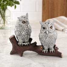 Owl on Log Salt and Pepper Shaker