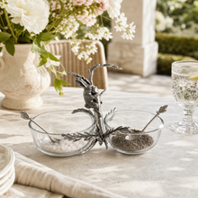 Rabbit / Carrot Double Dish Condiment Server
