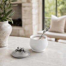 Blueberry Sugar Bowl and Spoon