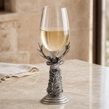 Pewter Elk Stemware