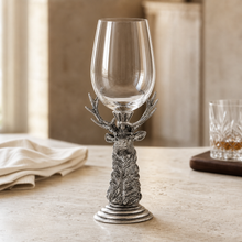Pewter Elk Stemware