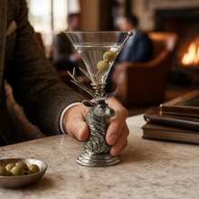 Elk Pewter Stem Cocktail Glass