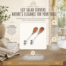 Lily Salad Servers