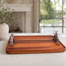 Hopping Bunny Wood Tray