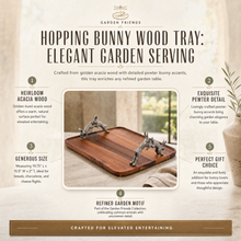 Hopping Bunny Wood Tray