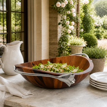 Lily Wood Salad Bowl