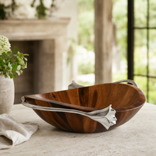Lily Wood Salad Bowl