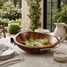Lily Wood Salad Bowl