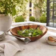 Lily Wood Salad Bowl