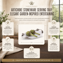 Artichoke Stoneware Serving Tray