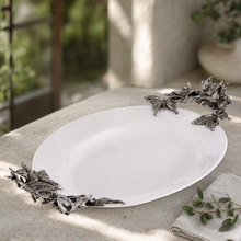 Butterfly Stoneware Tray Large