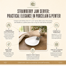 Strawberry Jam Server / Spoon Rest