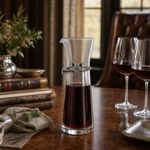 Wine Carafe with Pewter Hunt Equestrian Horn