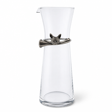 Wine Carafe with Pewter Hunt Equestrian Horn