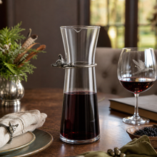 Wine Carafe with Pewter Hunt Equestrian Horn