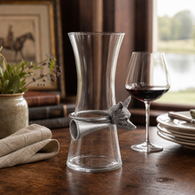 Wine Carafe with Pewter Hunt Equestrian Horn