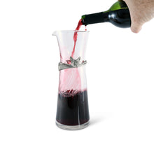 Wine Carafe with Pewter Hunt Equestrian Horn
