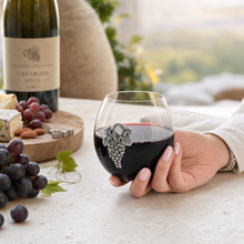 Grape Stemless Wine Glass