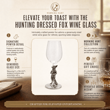 Hunting Dressed Fox Wine Glass