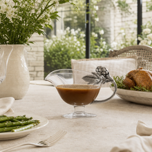 Artichoke Glass Gravy Boat