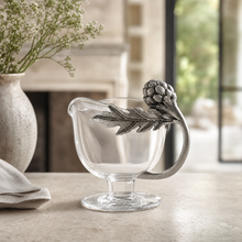 Artichoke Glass Gravy Boat