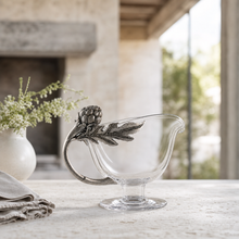 Artichoke Glass Gravy Boat