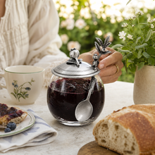 Blueberry Jam Jar with Spoon
