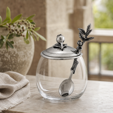 Blueberry Jam Jar with Spoon