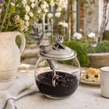 Blueberry Jam Jar with Spoon