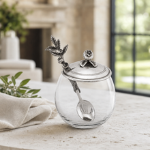 Blueberry Jam Jar with Spoon