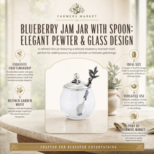 Blueberry Jam Jar with Spoon