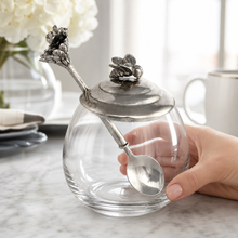 Bee Glass Honey Pot with Spoon