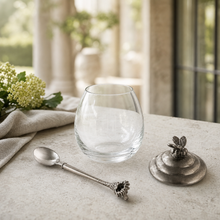 Bee Glass Honey Pot with Spoon