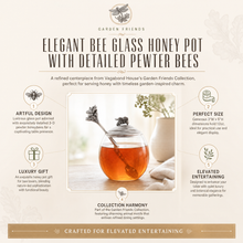 Bee Glass Honey Pot with Spoon