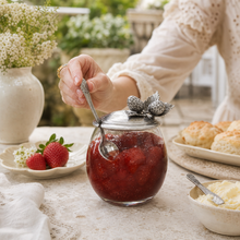 Strawberry Jam Jar with Spoon