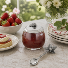Strawberry Jam Jar with Spoon